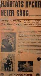 Hjärtats nyckel heter sång 1930 poster Bing Crosby