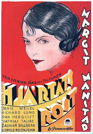 Hjärtats röst 1930 movie poster Margit Manstad