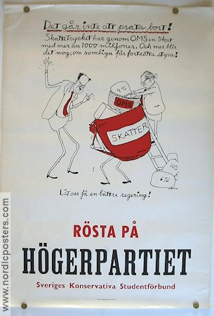 Rösta på Högerpartiet 1960 poster Find more: Högerpartiet