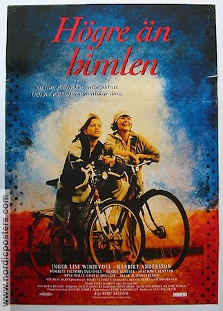 Högre än himlen 1993 movie poster Harriet Andersson Bikes Norway
