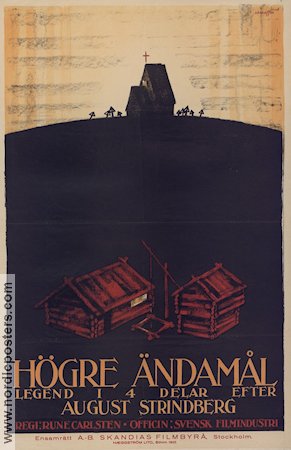 Högre ändamål 1922 movie poster Rune Carlsten