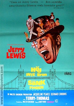 Höj inte bron sänk floden 1968 poster Jerry Lewis
