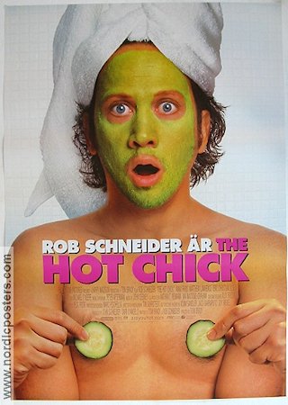 The Hot Chick 2002 movie poster Rob Schneider Rachel McAdams Anna Faris Tom Brady