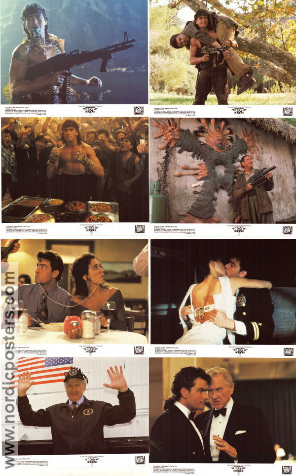 Hot Shots! Part Deux 1993 lobby card set Charlie Sheen Lloyd Bridges Valeria Golino Jim Abrahams