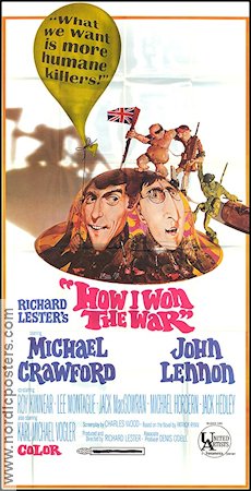 How I Won the War 1968 movie poster John Lennon Beatles Michael Crawford Roy Kinnear Richard Lester Find more: Large poster Celebrities