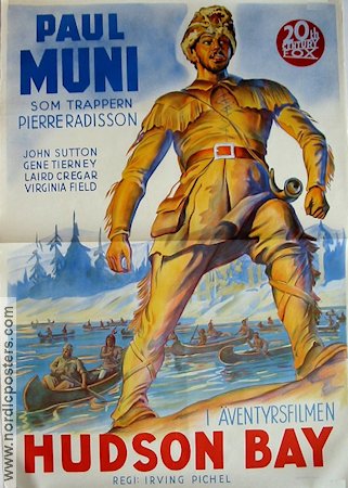Hudson´s Bay 1941 poster Paul Muni