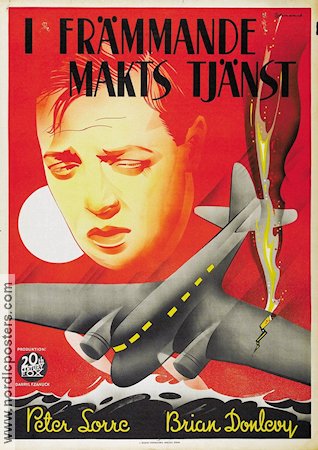 Crack-up 1936 movie poster Peter Lorre Planes Eric Rohman art