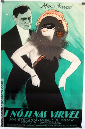 I nöjenas virvel 1922 movie poster Marie Prevost