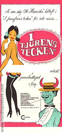 I Tyrens tegn 1974 movie poster Ole Söltoft Preben Mahrt Susanne Breuning Werner Hedman Denmark