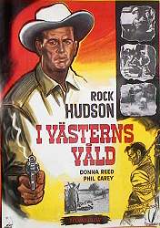 I västerns våld 1953 poster Rock Hudson