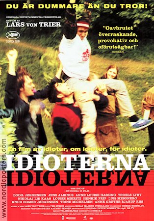 Idioterne 1997 movie poster Bodil Jörgensen Jens Albinus Anne Louise Hassing Lars von Trier Denmark