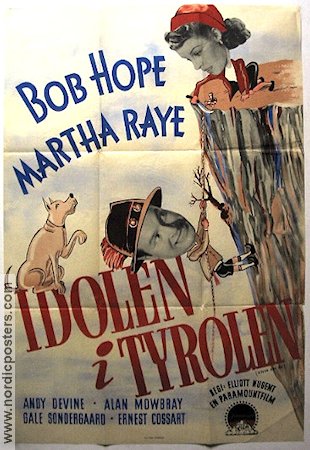 Never Say Die 1939 movie poster Bob Hope Martha Raye Mountains