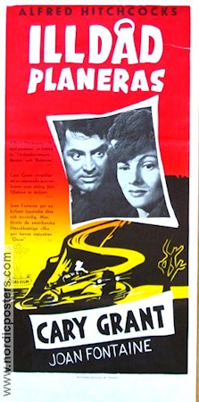 Suspicion 1941 movie poster Cary Grant Alfred Hitchcock