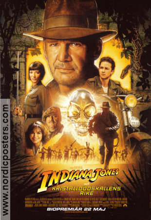 The Kingdom of the Crystal Skull 2008 movie poster Harrison Ford Cate Blanchett Shia LaBeouf Steven Spielberg Find more: Indiana Jones