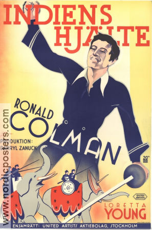 Clive of India 1935 movie poster Ronald Colman Loretta Young Richard Boleslawski Asia
