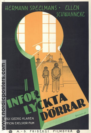 Inför lyckta dörrar 1931 poster Ellen Schwanneke Hermann Speelmans Georg C Klaren
