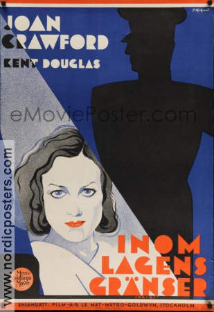 Paid 1930 movie poster Joan Crawford Kent Douglas Sam Wood
