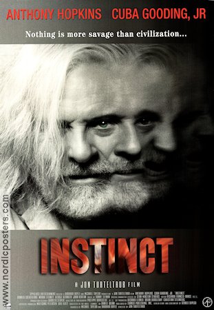 Instinct 1999 poster Anthony Hopkins Cuba Gooding Jr Donald Sutherland Jon Turteltaub