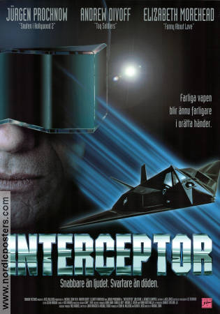 Interceptor 1992 poster Jürgen Prochnow Andrew Divoff Elizabeth Morehead Michael Cohn Flyg