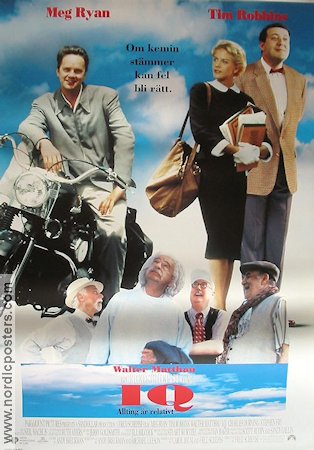 IQ 1994 movie poster Walter Matthau Meg Ryan Tim Robbins Fred Schepisi