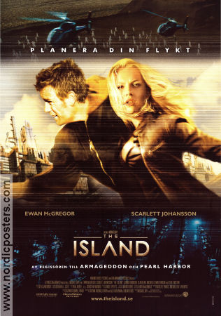 The Island 2005 movie poster Scarlett Johansson Ewan McGregor Michael Bay