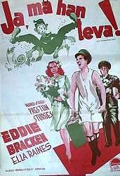 Hail the Conquering Hero 1945 movie poster Eddie Bracken Ella Raines