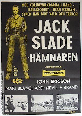 Jack Slade hämnaren 1960 poster John Ericson