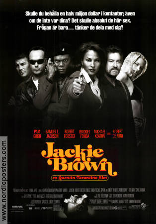 Jackie Brown 1997 movie poster Pam Grier Robert De Niro Michael Keaton Quentin Tarantino