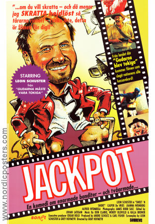 Jackpot 1991 poster Leon Schuster Casper de Vries Joanna Weinberg Gray Hofmeyr Filmen från: South Africa