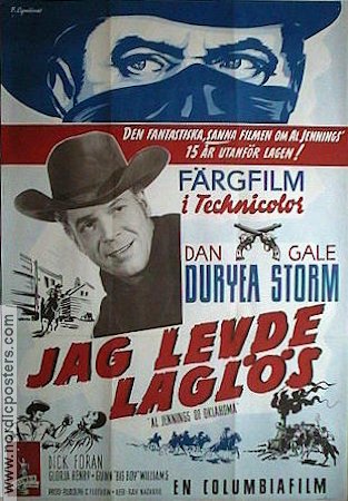 Al Jennings of Oklahoma 1952 movie poster Dan Duryea