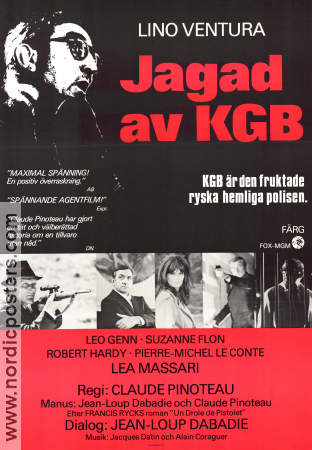 Jagad av KGB 1974 movie poster Lino Ventura Lea Massari