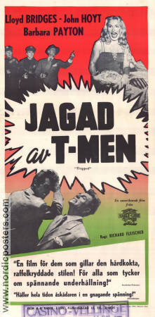 Trapped 1949 movie poster Lloyd Bridges Barbara Payton John Hoyt Richard Fleischer Film Noir