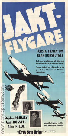 Air Cadet 1951 movie poster Stephen McNally Gail Russell Alex Nicol Joseph Pevney Planes