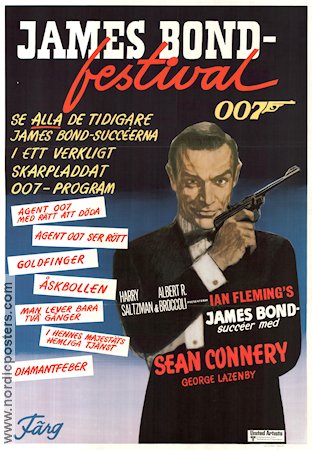 James Bond-festival 1974 movie poster Sean Connery Find more: Festival