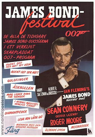 James Bond-festival 1979 movie poster Sean Connery Find more: Festival
