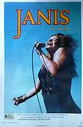 Janis 1975 movie poster Janis Joplin Rock and pop