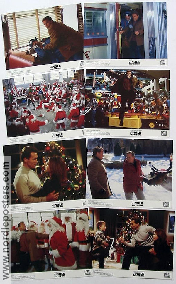 Jingle All the Way 1996 lobby card set Arnold Schwarzenegger