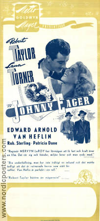 Johnny Eager 1941 movie poster Robert Taylor Lana Turner Edward Arnold Mervyn LeRoy