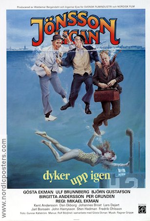 Jönssonligan dyker upp igen 1986 movie poster Gösta Ekman Birgitta Andersson Find more: Jönssonligan Diving
