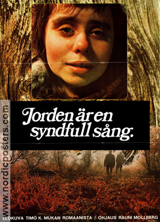 Maa on syntinen laulu 1973 movie poster Maritta Viitamäki Pauli Jauhojärvi Rauni Mollberg Finland Poster from: Finland