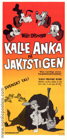 Kalle Anka på jaktstigen 1965 poster Kalle Anka Donald Duck