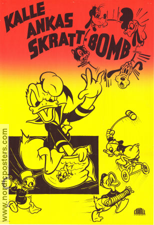 Kalle Ankas skrattbomb 1959 movie poster Kalle Anka Donald Duck