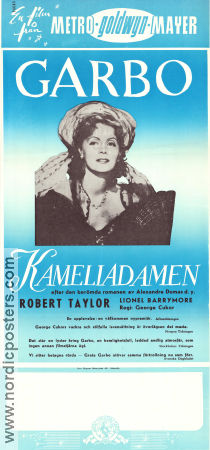 Camille 1936 movie poster Greta Garbo Robert Taylor Lionel Barrymore George Cukor Romance