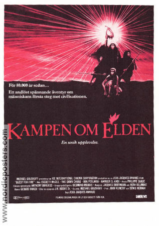 La guerre du feu 1981 movie poster Everett McGill Jean-Jacques Annaud Animation