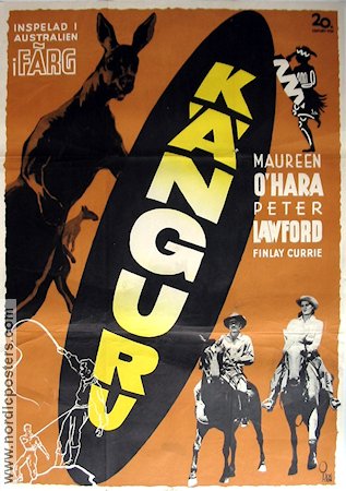 Känguru 1952 poster Maureen O´Hara Peter Lawford