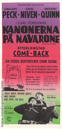 Kanonerna på Navarone 1961 poster Gregory Peck David Niven Anthony Quinn J Lee Thompson Hitta mer: Nazi