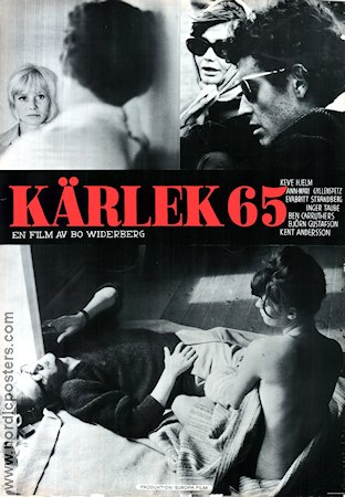 Kärlek 65 1965 movie poster Ann-Marie Gyllenspetz Inger Taube Keve Hjelm Bo Widerberg