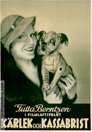 Kärlek och kassabrist 1932 movie poster Tutta Rolf Tutta Berntzen Thor Modéen Edvin Adolphson Dagmar Ebbesen Sigurd Wallén Money
