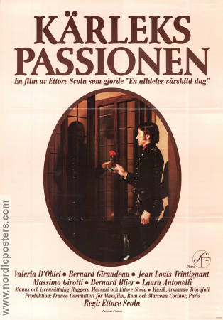 Kärlekspassionen 1980 poster Valeria D´Obici Jean-Louis Trintignant Ettore Scola