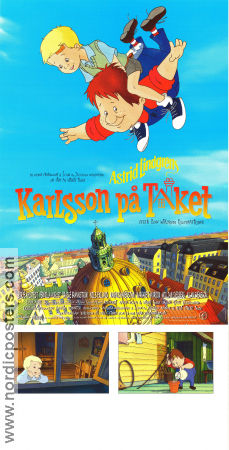 Karlsson på taket 2002 poster Börje Ahlstedt Vibeke Idsöe Text: Astrid Lindgren Animerat Från TV